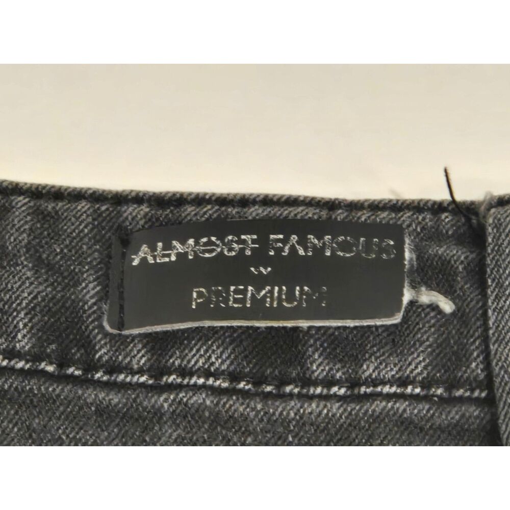 Almost Famous Premium Low Rise Skinny Ankle Jeans | Faded Black | Women's Size 3 - Picture 7 of 9